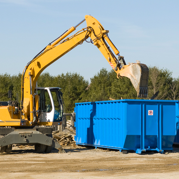 are there any restrictions on where a residential dumpster can be placed in Lewiston New York